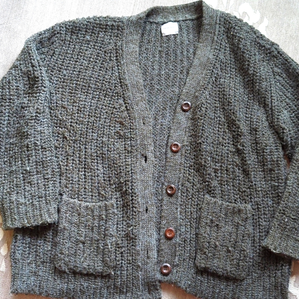 Anine Bing Green Cardigan